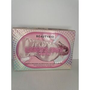 BEAUTYBIO Lights Out Mask On Kit -Depuffing,brightening, Collagen Eye Gels+Mask